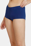 Zivame Natural Collective Low Rise Full Coverage Boyshorts - Blue Depth — thumbnail 3